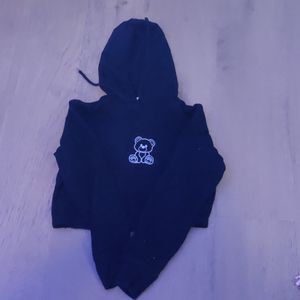Nice cropped hoodie with bear